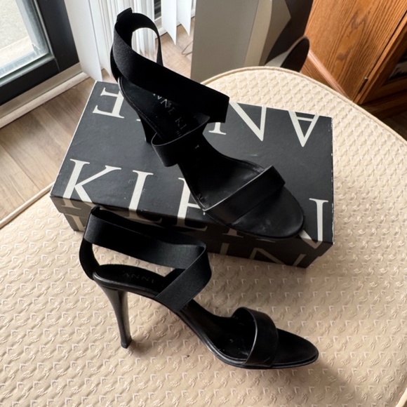Anne Klein Oscar Blk Sandal Sz 7.5 - Picture 4 of 4